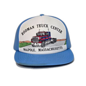 Vintage Rodman Truck Center Snapback Hat | Sportcap | One Size | Light Blue